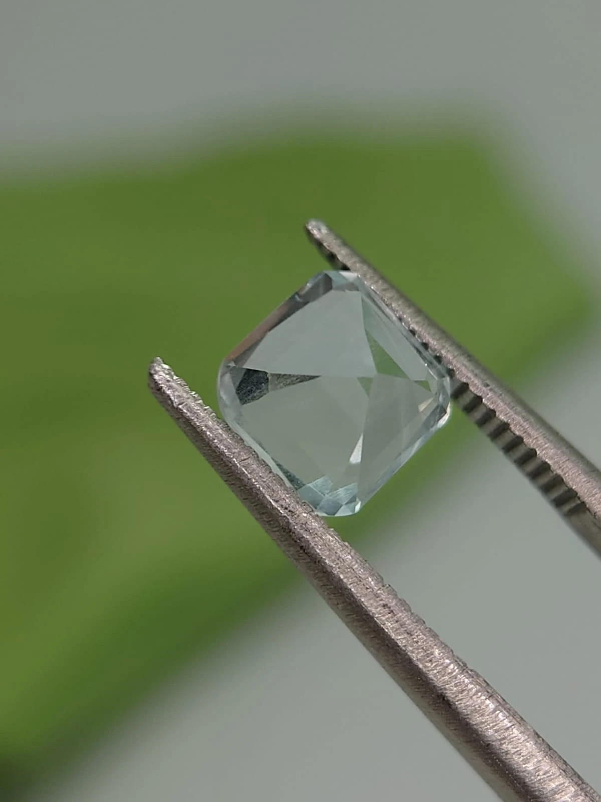 1.2ct Asscher Faceted Natural Aquamarine from Nigeria — view 3